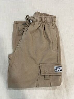 PRO CLUB Tan Cargo Pocket Joggers